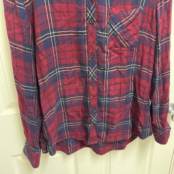 Rails Hunter Button Down in Oxblood/Navy - Picture 4 of 10